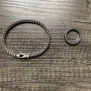 David Yurman bracelet and ring like new